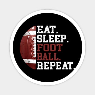 Football Player Eat Sleep Magnet